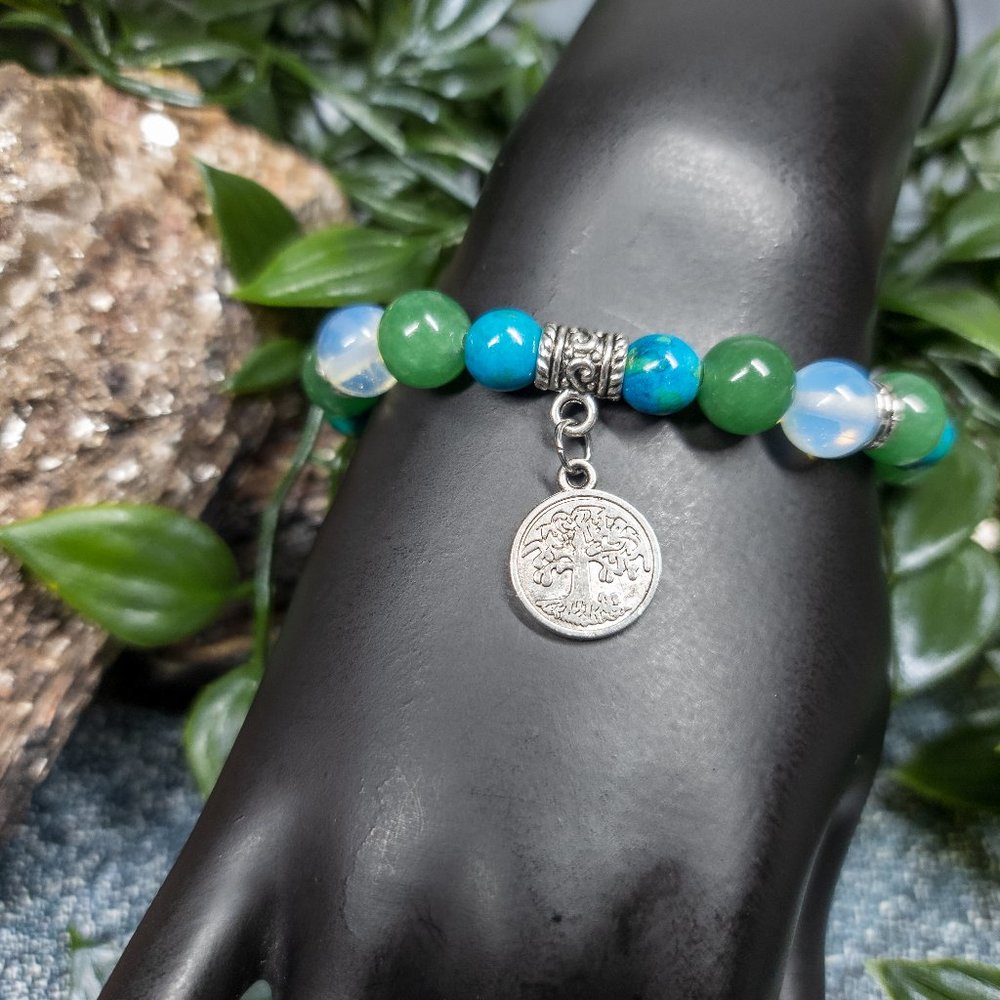 Aventurine and Opalite Bracelet by Ulara Moon